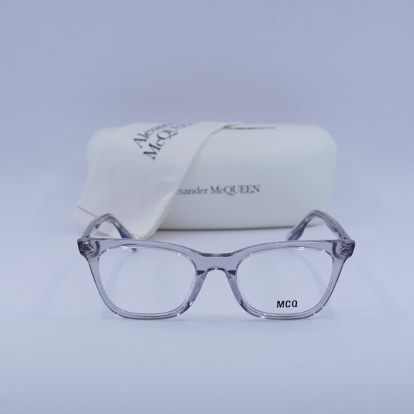 McQ by Alexander McQueen MQ0379O 002 Square Eyeglasses 50mm – Transparent Grey - Picture 3 of 9